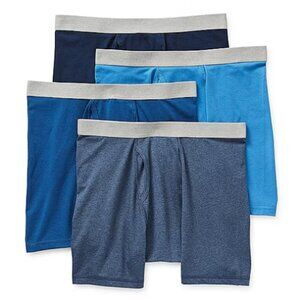 Stafford Mens 4 Pack Boxer Briefs 302866 , Size Small , Blues 925522 NWT